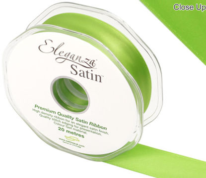 Eleganza Double Faced Satin 25mm x 20m Pistachio No.27 - Ribbons