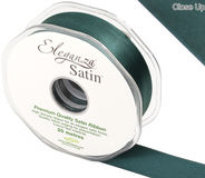 Eleganza Double Faced Satin 25mm x 20m Green No.50 - Ribbons