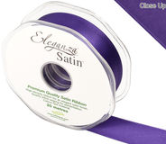 Eleganza Double Faced Satin 25mm x 20m Plum No.49 - Ribbons