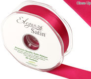 Eleganza Double Faced Satin 25mm x 20m Deep Cerise No.30 - Ribbons