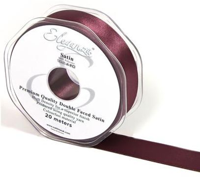 Eleganza Double Faced Satin 25mm x 20m Vintage Rose No.89 - Ribbons