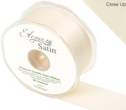 Eleganza Double Faced Satin 38mm x 20m  Cream No.62 - Ribbons