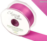 Eleganza Double Faced Satin 38mm x 20m  Cerise No.29 - Ribbons