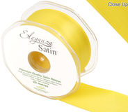 Eleganza Double Faced Satin 38mm x 20m Yellow No.11 - Ribbons