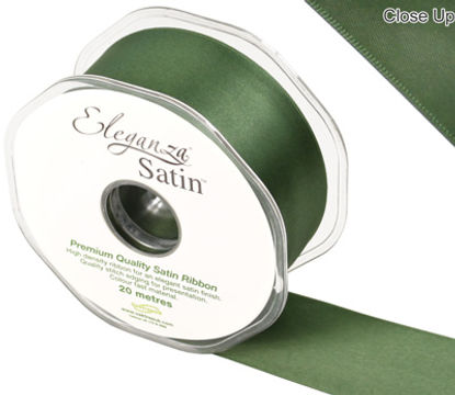 Eleganza Double Faced Satin 38mm x 20m Sage Green No.51 - Ribbons