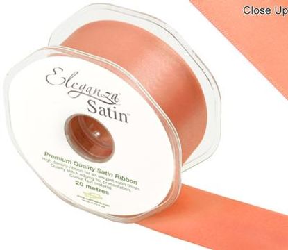 Eleganza Double Faced Satin 38mm x 20m Coral No.79 - Ribbons