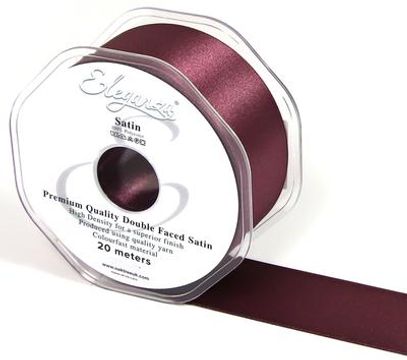 Eleganza Double Faced Satin 38mm x 20m Vintage Rose No.89 - Ribbons