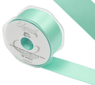 Eleganza Double Faced Satin 38mm x 20m Mint No.13 - Ribbons