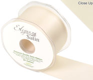 Eleganza Double Faced Satin 50mm x 20m Cream No.62 - Ribbons