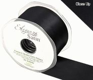 Eleganza Double Faced Satin 50mm x 20m Black No.20 - Ribbons