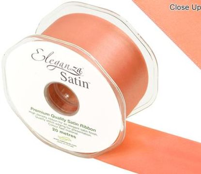 Eleganza Double Faced Satin 50mm x 20m Coral No.79 - Ribbons