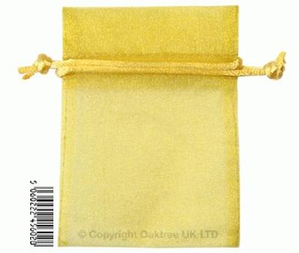 Eleganza bags 7cm x 10cm (10pcs) Gold No.35B - Gift Boxes / Bags