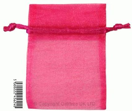 Eleganza bags 7cm x 10cm (10pcs) Deep Cerise No.30 - Gift Boxes / Bags