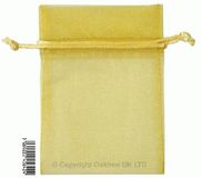 Eleganza bags 9cm x 12.5cm (10pcs) Gold No.35B - Gift Boxes / Bags