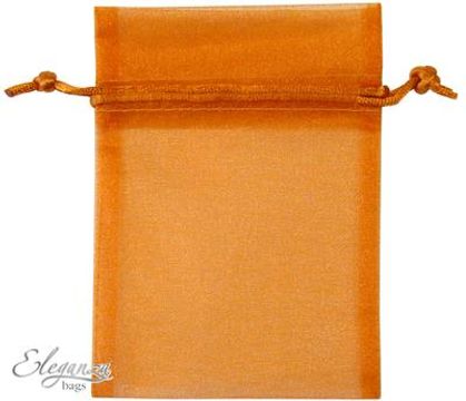 Eleganza bags 9cm x 12.5cm (10pcs) Copper No.23 - Gift Boxes / Bags