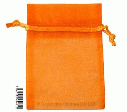 Eleganza bags 9cm x 12.5cm (10pcs) Orange No.04 - Gift Boxes / Bags