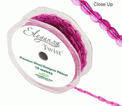 Eleganza Twist 9mm x 10m Fuchsia No.28 - Ribbons