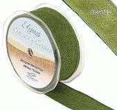 38mm x 10m CountryHessian - Green - Ribbons