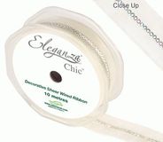 Eleganza Chic 25mm x 10m Ivory No.61 - Ribbons