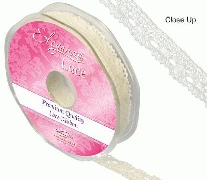 Eleganza Lace - 13mm x 10m Blenheim Ivory - Ribbons