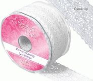 Eleganza Lace - 50mm x 10m Chatsworth White - Ribbons