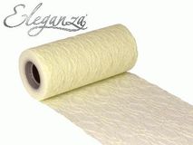 Eleganza Lace Netting 6” x 10m No.61 Ivory - Organza / Fabric