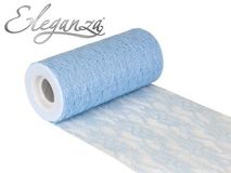 Eleganza Lace Netting 6inch  x 10m No.25 Lt. Blue - Organza / Fabric