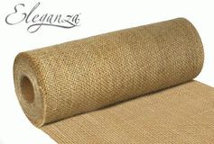 Eleganza Rustic Hessian Cut Edge 29cm x 9.1m Natural No.02 - Ribbons