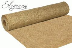 Eleganza Rustic Hessian Cut Edge 50cm x 9.1m Natural No.02 - Ribbons