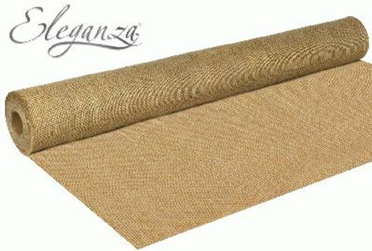 Eleganza Rustic Hessian Cut Edge 77cm x 9.1m Natural No.02 - Ribbons