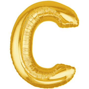 Letter C Gold - Foil Balloons Letter C Gold - Foil Balloons