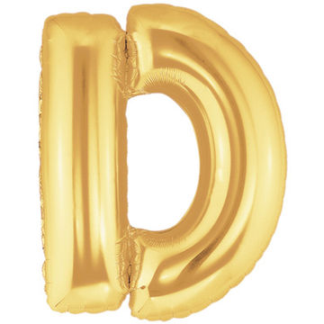 Letter D Gold - Foil Balloons Letter D Gold - Foil Balloons