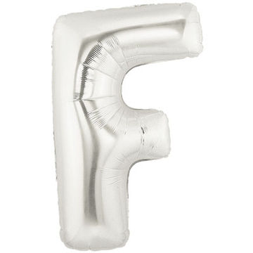 Letter F Silver - Foil Balloons Letter F Silver - Foil Balloons