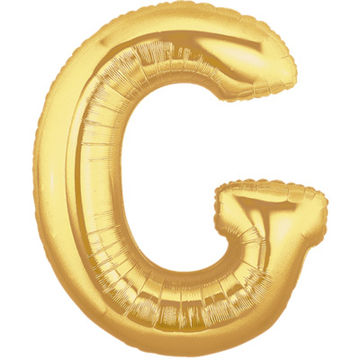 Letter G Gold - Foil Balloons Letter G Gold - Foil Balloons