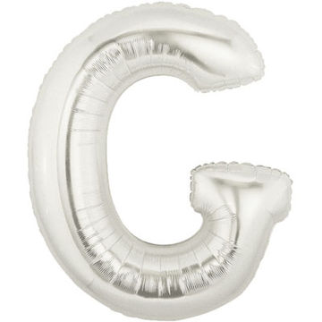 Letter G Silver - Foil Balloons Letter G Silver - Foil Balloons