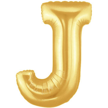 Letter J Gold - Foil Balloons Letter J Gold - Foil Balloons