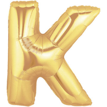 Letter K Gold - Foil Balloons Letter K Gold - Foil Balloons
