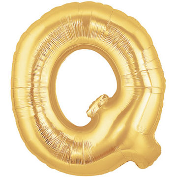 Letter Q Gold - Foil Balloons Letter Q Gold - Foil Balloons