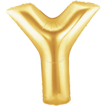 Letter Y Gold - Foil Balloons