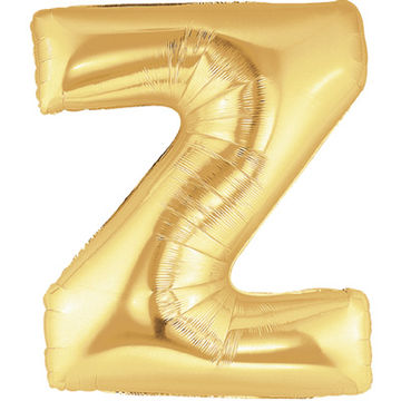 Letter Z Gold - Foil Balloons