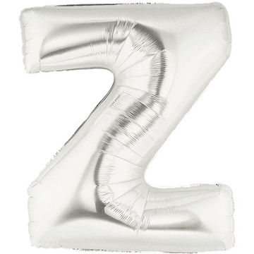 Letter Z Silver - Foil Balloons Letter Z Silver - Foil Balloons