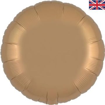 Oaktree 18inch Satin Latte Round Packaged - Foil Balloons