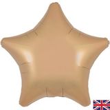 Oaktree 19inch Satin Latte Star (Flat) - Foil Balloons