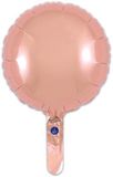 Oaktree 9inch Rose Gold Round (Flat) - Foil Balloons