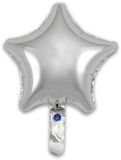 Oaktree 9inch Silver Star (Flat) - Foil Balloons