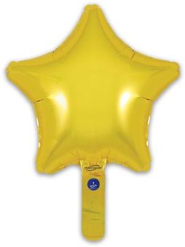 Oaktree 9inch Gold Star (Flat) - Foil Balloons