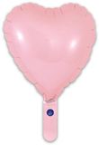 Oaktree 9inch Matte Pink Heart (Flat) - Foil Balloons