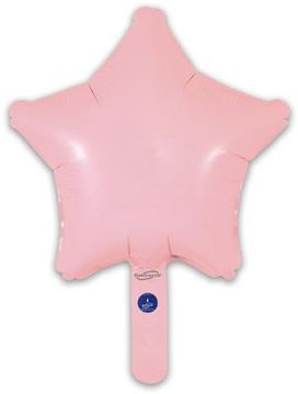 Oaktree 9inch Matte Pink Star (Flat) - Foil Balloons