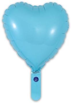 Oaktree 9inch Matte Blue Heart (Flat) - Foil Balloons