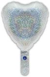 Oaktree 9inch Holographic Silver Heart (Flat) - Foil Balloons